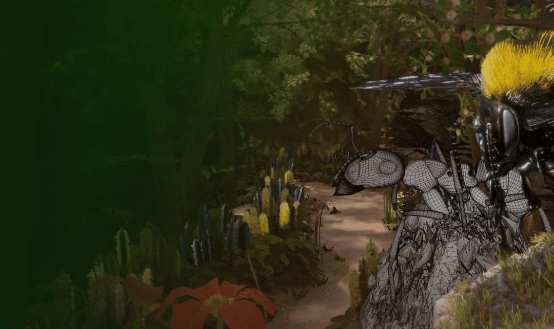 Educational trip to the forest in virtual reality